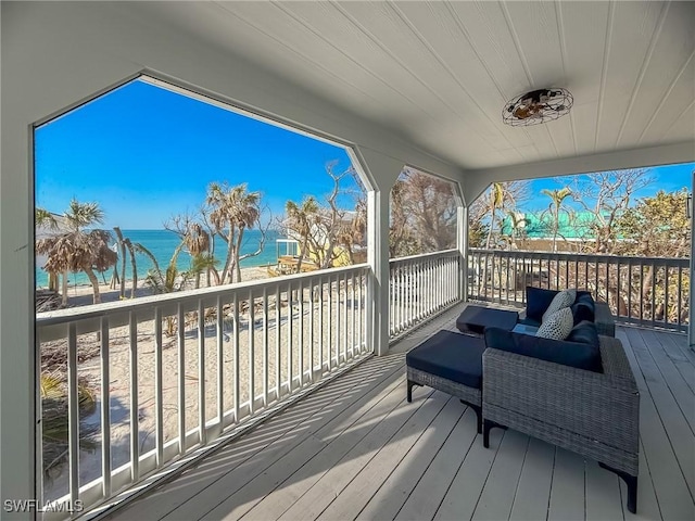 4611 Seair Ln, Upper Captiva, FL 33924 - deck with a water view