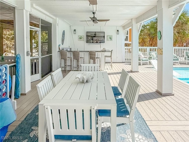 4611 Seair Ln, Upper Captiva, FL 33924 - exterior space with ceiling fan
