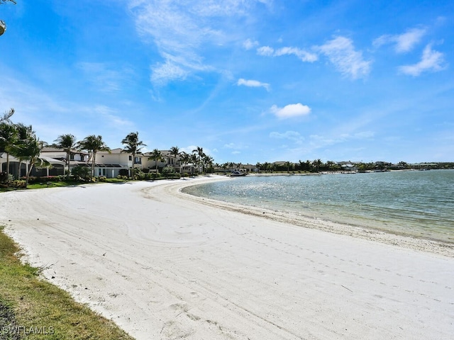 property view of water with a view of the beach