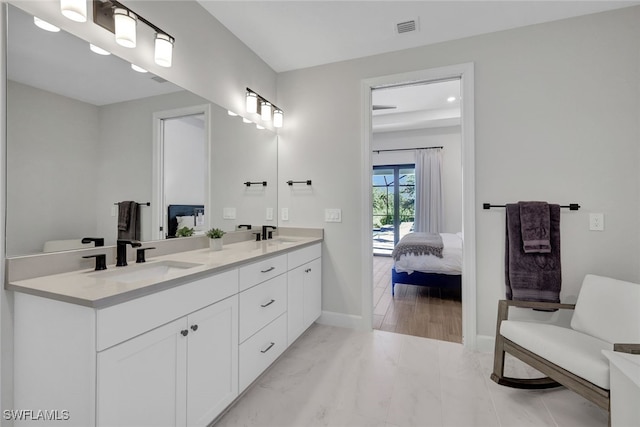 bathroom with vanity