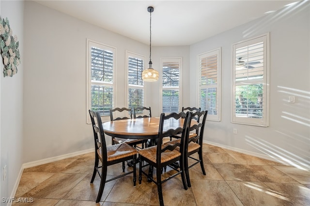 view of dining area