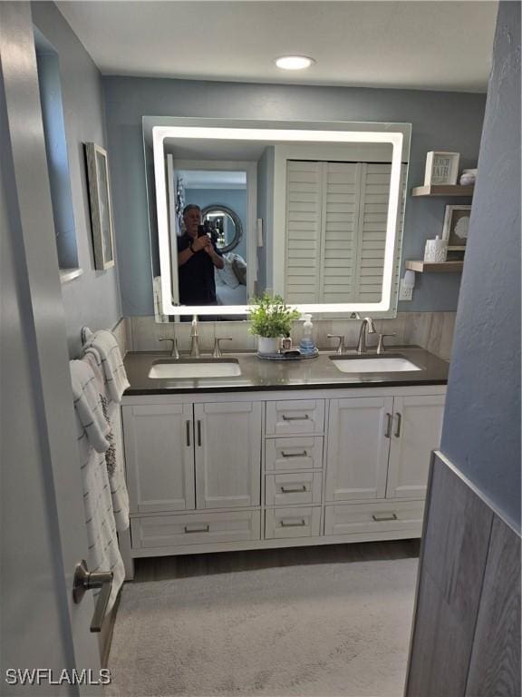 bathroom featuring vanity