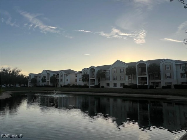 water view featuring a residential view