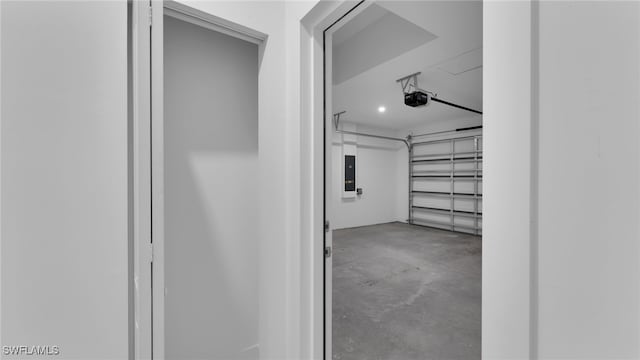 walk in closet with electric panel