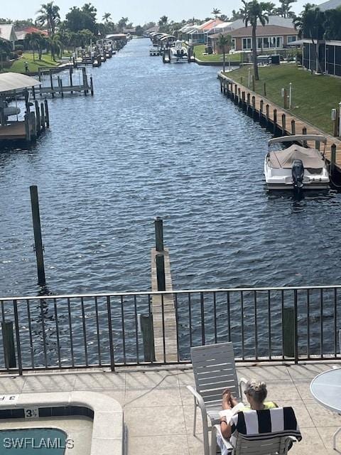 808 Cape Coral Pkwy W Unit 204, Cape Coral, FL 33914 - view of dock with a water view