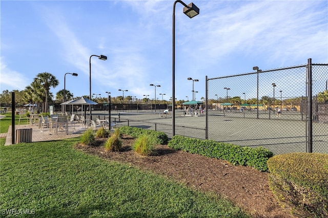 view of tennis court