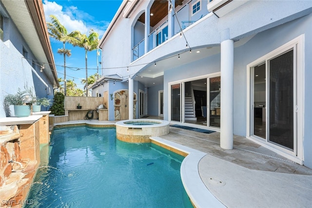 646 111th Ave N, Naples, FL 34108 - view of pool with a patio area and a pool with connected hot tub