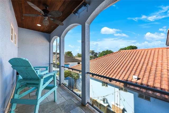 646 111th Ave N, Naples, FL 34108 - balcony with a ceiling fan