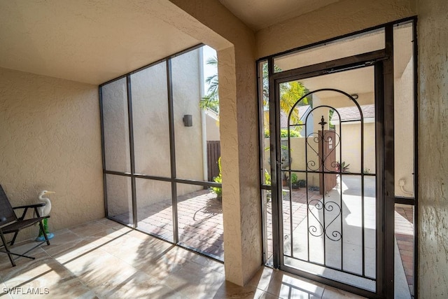 view of doorway to outside