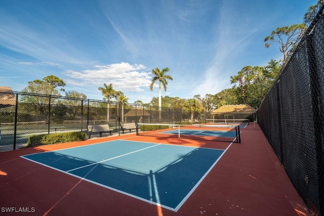 view of tennis court