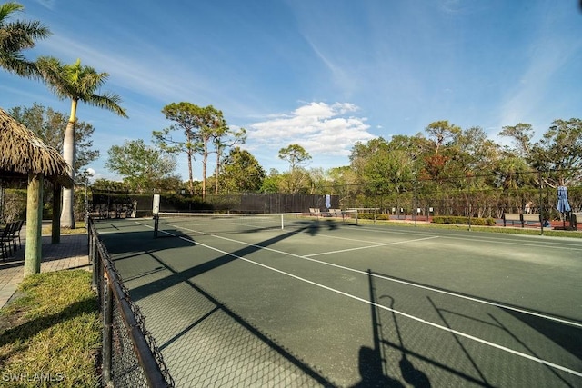 view of sport court