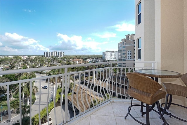 view of balcony