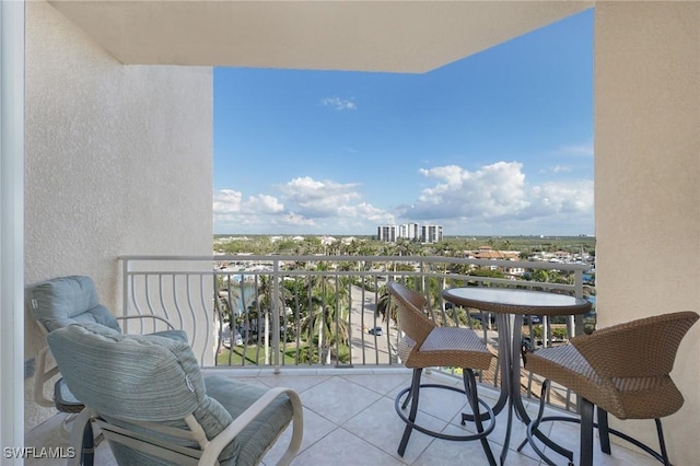 view of balcony