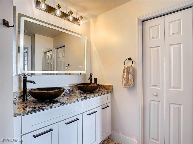 bathroom with vanity