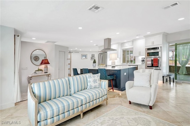 living room with a wealth of natural light