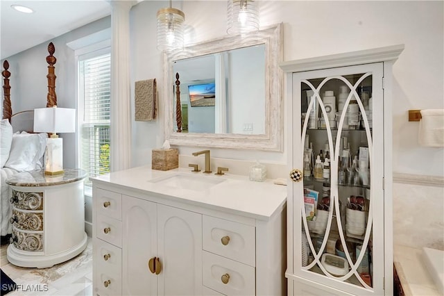 bathroom with vanity