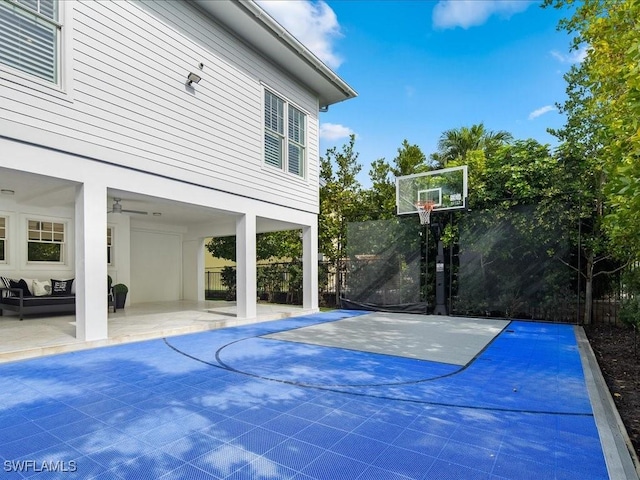 view of basketball court