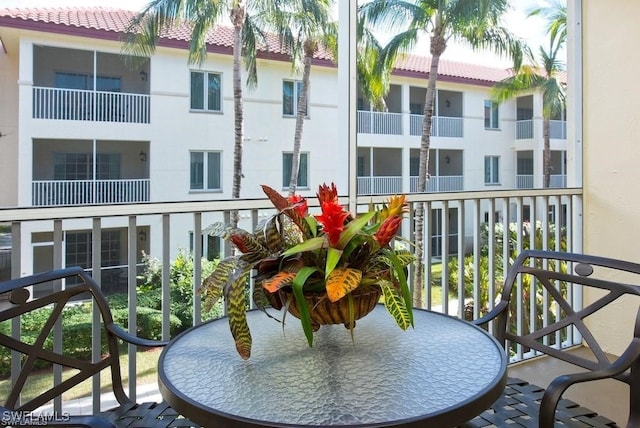 view of balcony