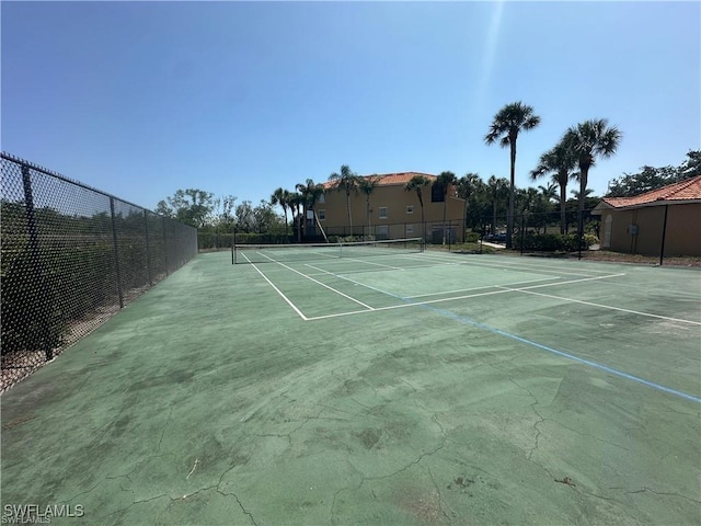 view of sport court