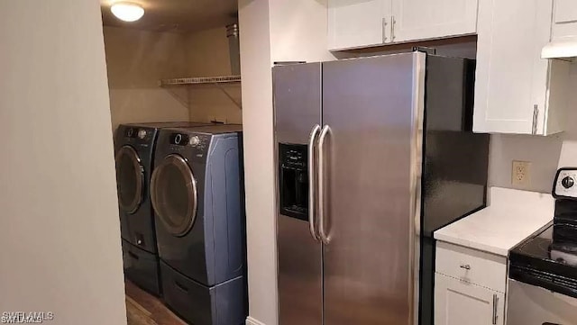 washroom featuring separate washer and dryer