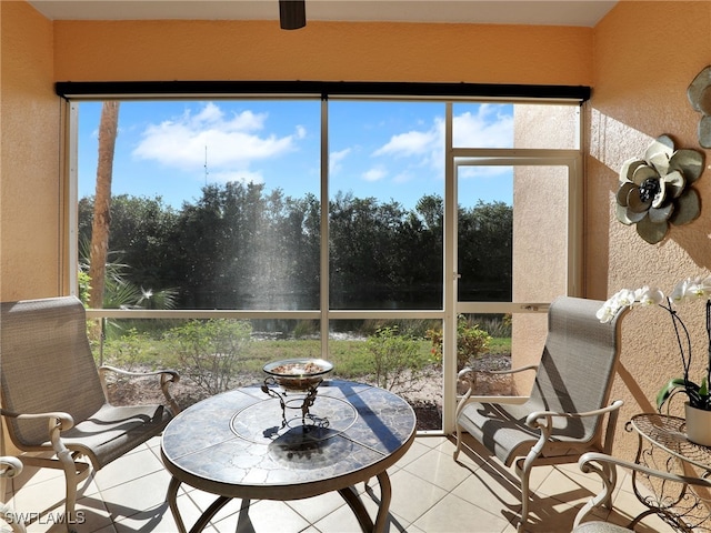 view of sunroom / solarium