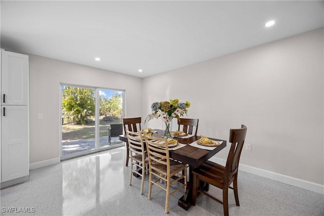 view of dining room