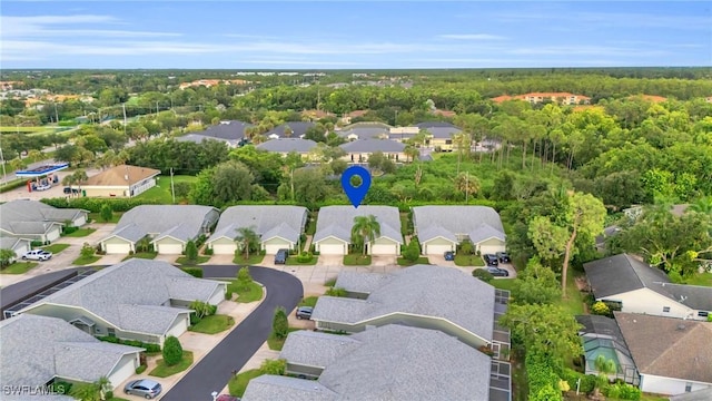 bird's eye view featuring a residential view