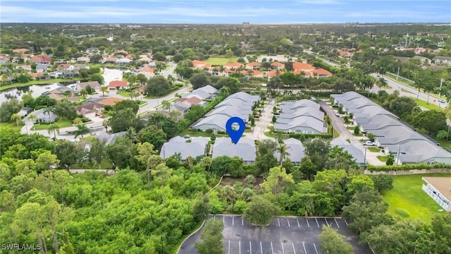 drone / aerial view with a residential view