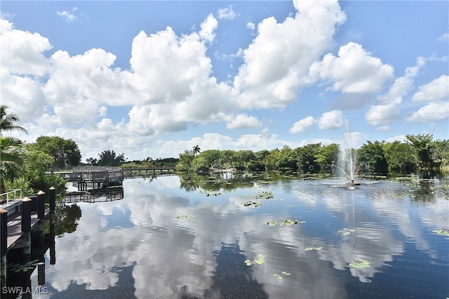 view of water feature