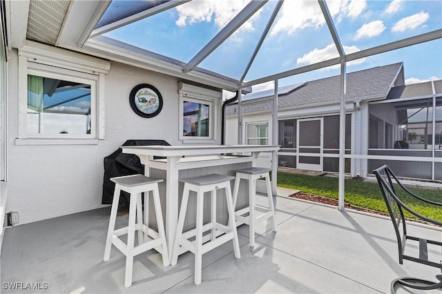 view of sunroom / solarium