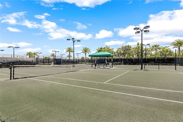 view of tennis court