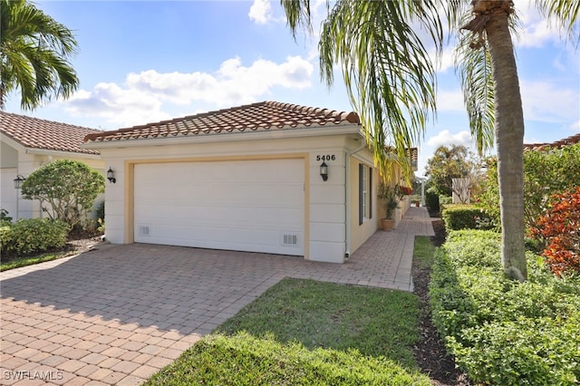 view of home's exterior with a garage