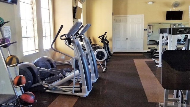 view of exercise room