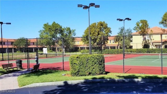 view of tennis court