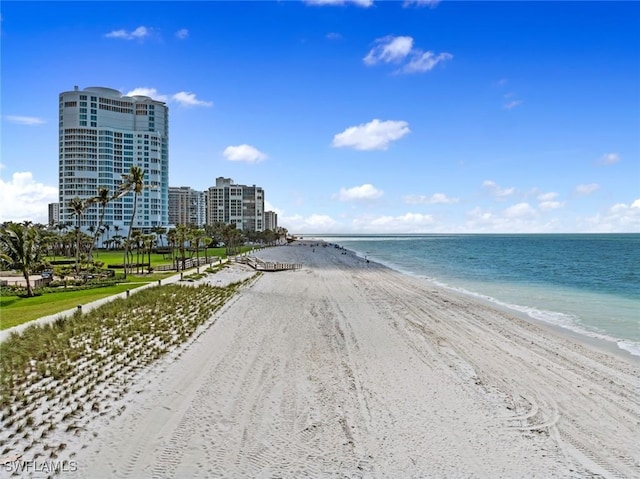 water view featuring a view of the beach