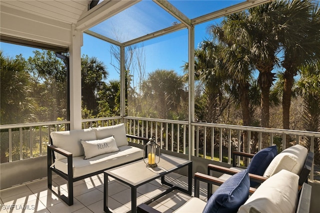 view of sunroom / solarium