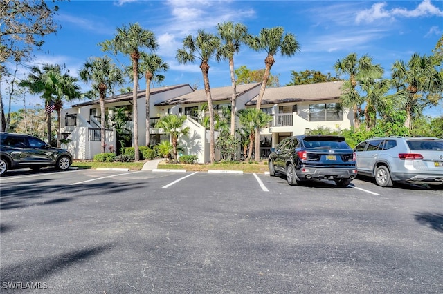 view of parking / parking lot