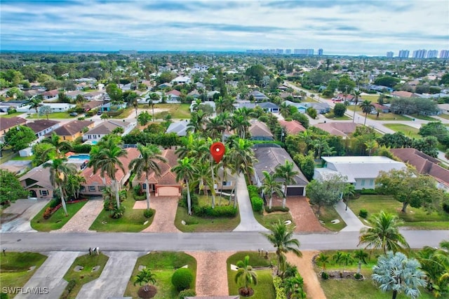 birds eye view of property