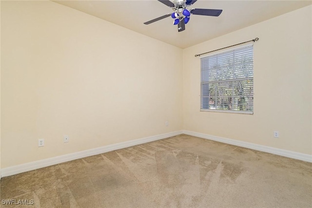 10188 Mimosa Silk Dr, Fort Myers, FL 33913 - carpeted empty room with baseboards and a ceiling fan