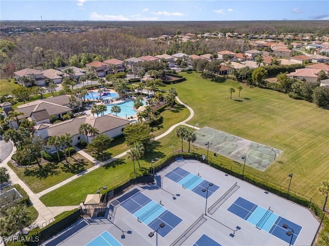 birds eye view of property featuring a residential view