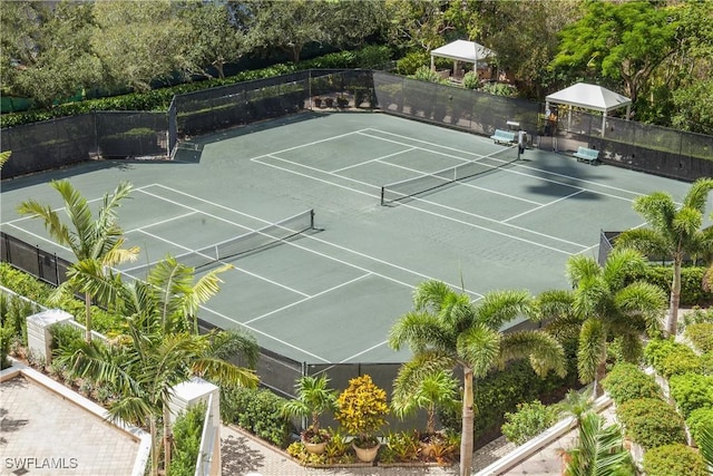 view of tennis court