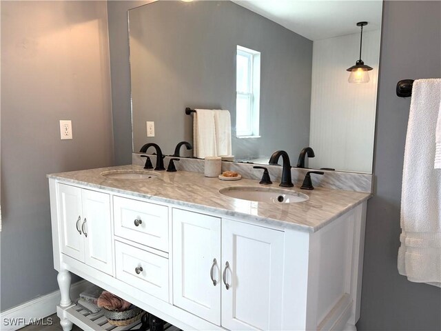 bathroom featuring vanity