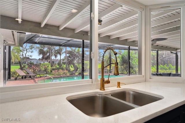 interior details featuring sink