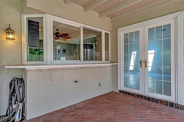 view of patio / terrace with french doors