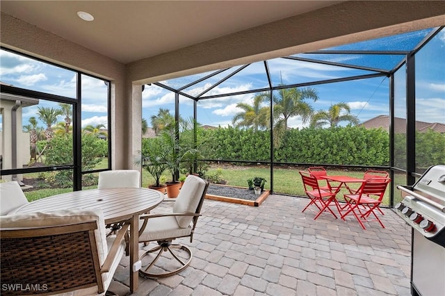 view of sunroom / solarium