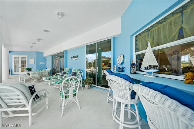 view of patio / terrace featuring french doors