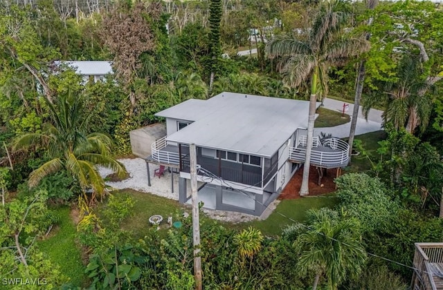 birds eye view of property