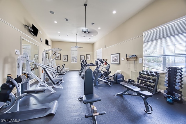 view of exercise room