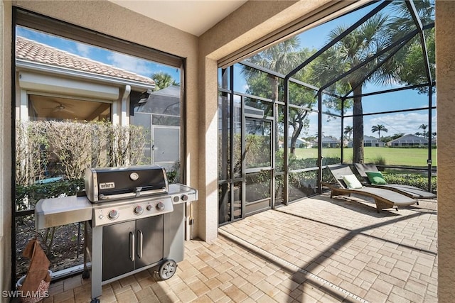 view of sunroom / solarium