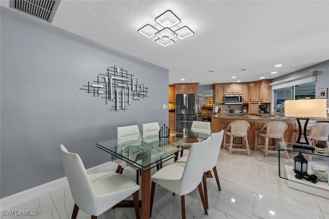 view of dining area